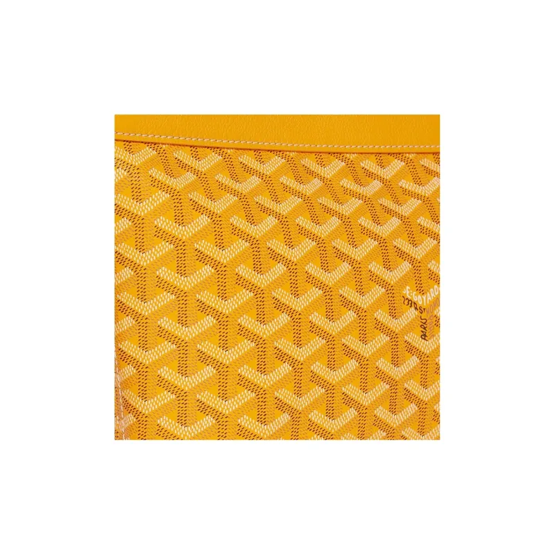 GOYARD Canvas With Calfskin Dog's Teeth Toiletry Bags Storage Bags Clutches Unisex Yellow-2