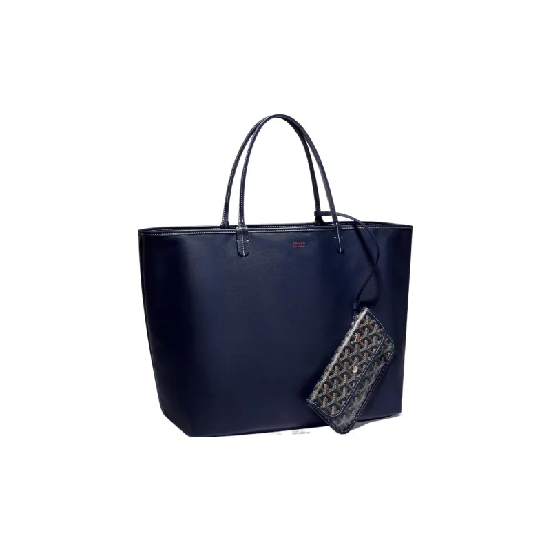 GOYARD Anjou Canvas With Leather Tote Shopping Bag Shoulder Bags Handbags Large Size Unisex 11 Colors-49
