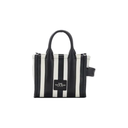 MARC JACOBS Leather Tote Bag Shopping Bag Shoulder Bag Crossbody Bag Handbag Regular Women's Black/White