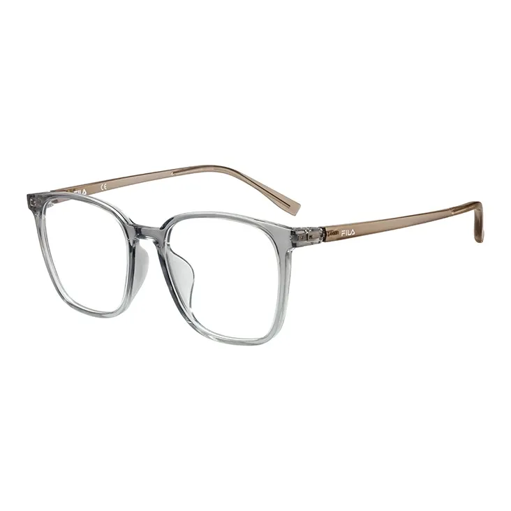 FILA TR/Memory Plastic Square Optical Unisex Black Transparent Frame-0