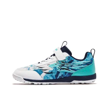 QIAODAN Abrasion Resistant Slip Resistant Low Top Sports Casual Shoes Teenagers White Blue