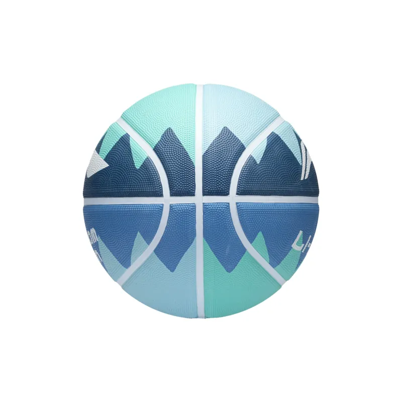 LiNing Rubber Basketball Blue Size 7 Training Unisex-8