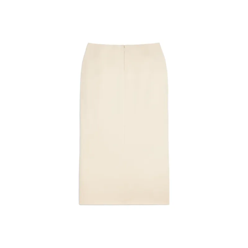 CELINE Straight Cut Front Slit Skirt-1