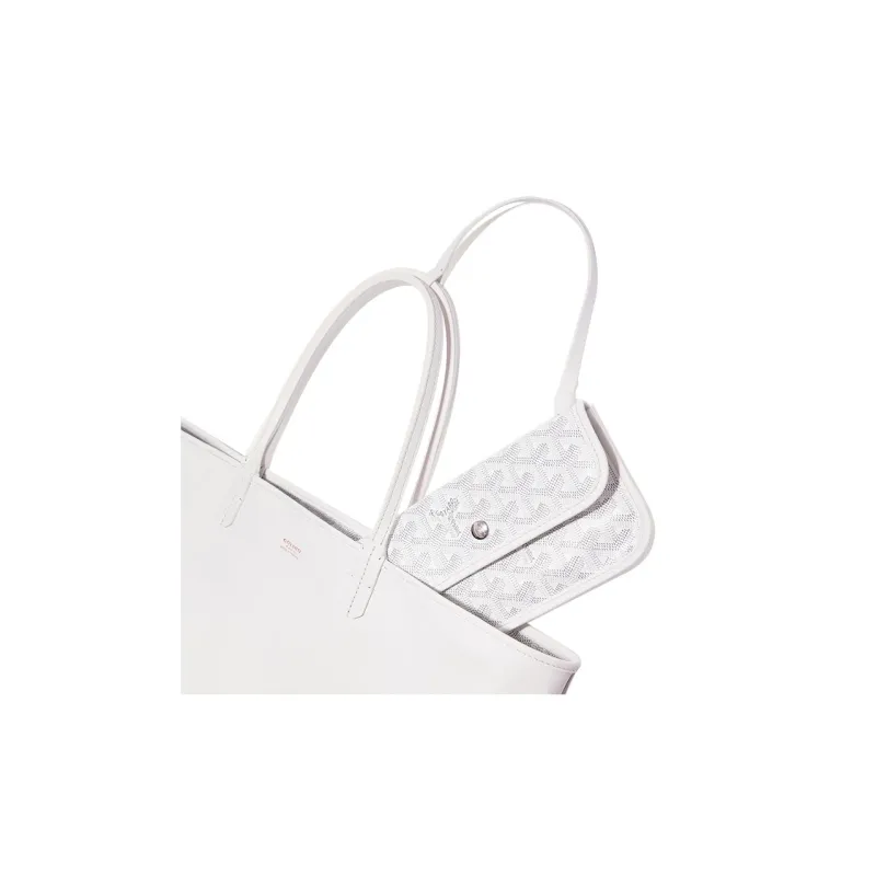 GOYARD Anjou Canvas With Leather Tote Shopping Bag Shoulder Bags Handbags Small Size Unisex 11 Colors-30