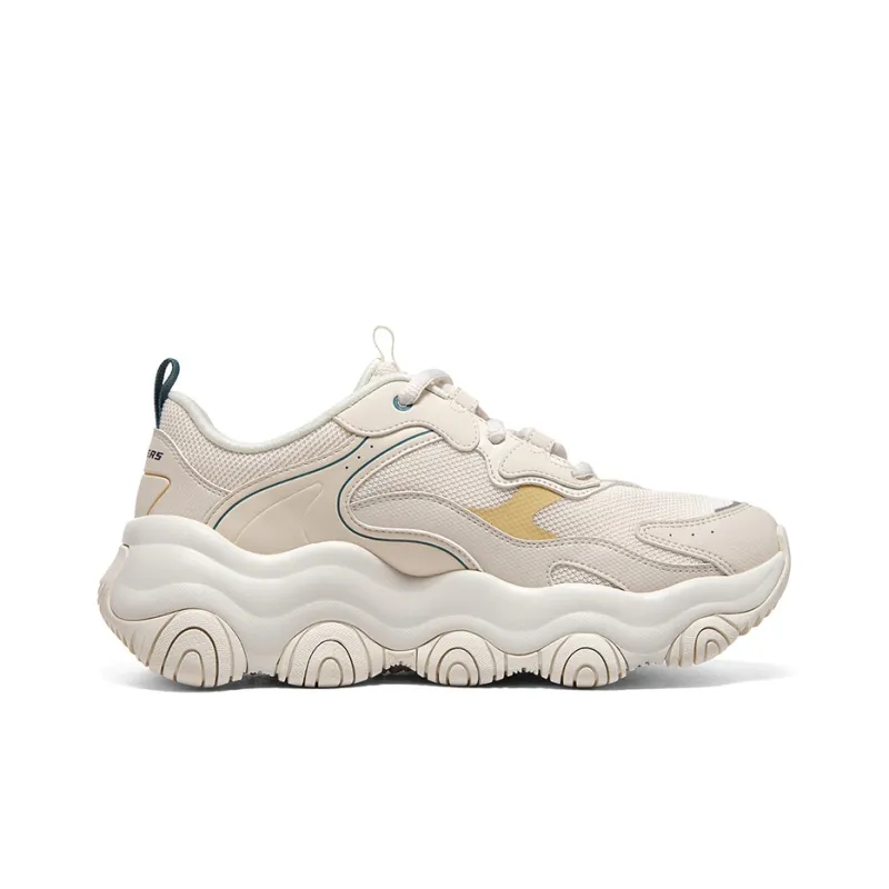 Skechers Old School Running Shoes D'lites 'Beige White' Women's-1