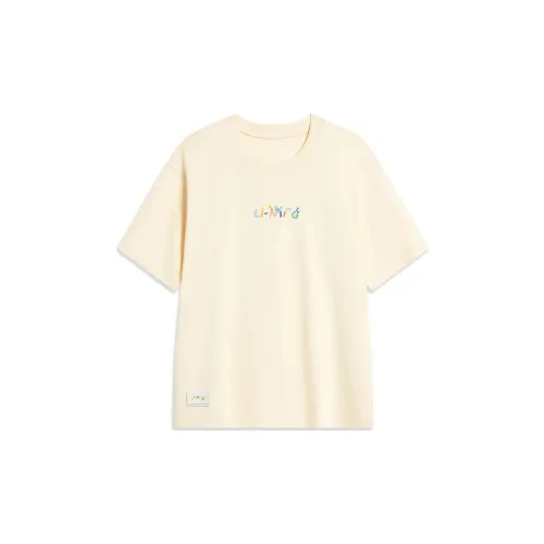 LINING Sports Life Collection T-Shirts Women's Sponge Cake Yellow