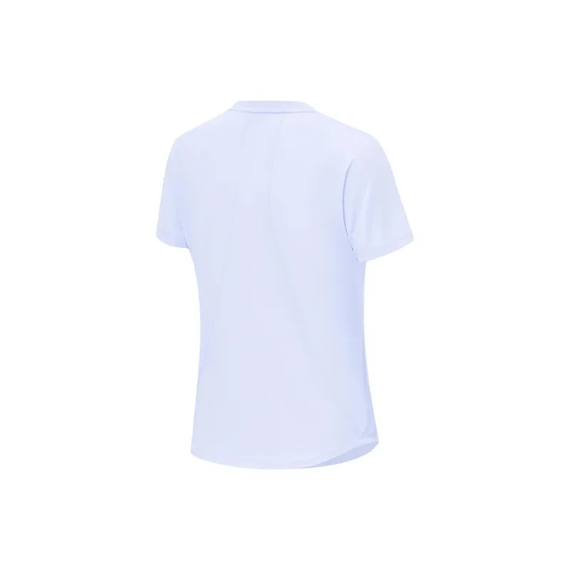 LINING Fitness Series T Shirts Women's Light Bright Blue-1