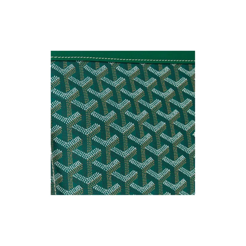 GOYARD Canvas With Calfskin Dog's Teeth Toiletry Bags Storage Bags Clutches Unisex Green-2
