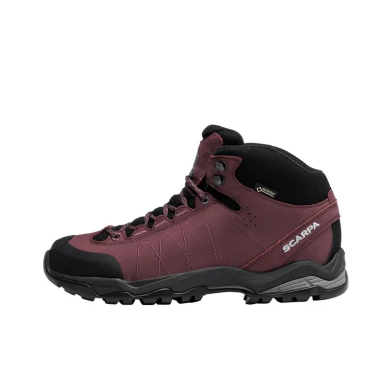 SCARPA Slip Resistant, Abrasion Resistant, Waterproof Mid Top Outdoor Shoes Women's Bordeaux Red-0