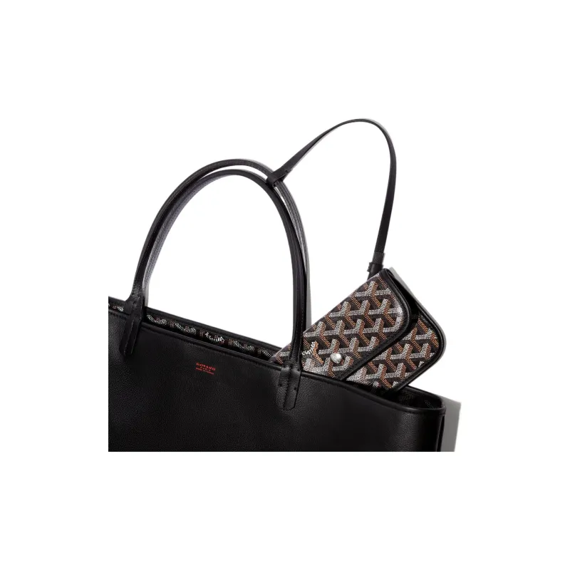 GOYARD Anjou Canvas With Leather Tote Shopping Bag Shoulder Bags Handbags Large Size Unisex 11 Colors-9