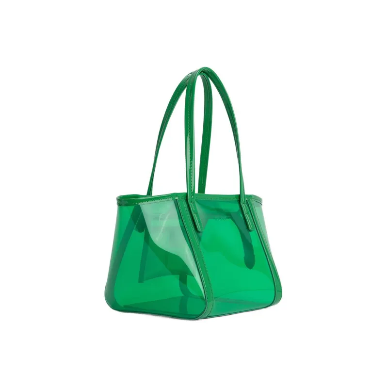 By Far PVC Tote Bag, Shopping Bag, Shoulder Bag, Handbag Women's Green-1