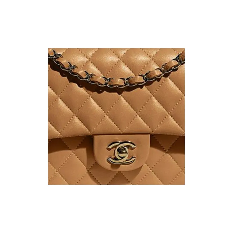 CHANEL Classic Flap CF23P Spring And Summer Lambskin Flap Bag, Shoulder Bag, Crossbody Bag Medium Size Women's Brown-1