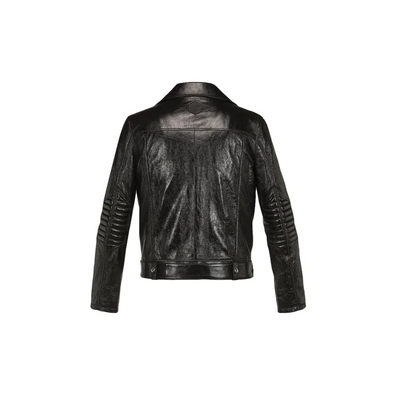 MCM SS23 Leather Jacket Unisex Black-1