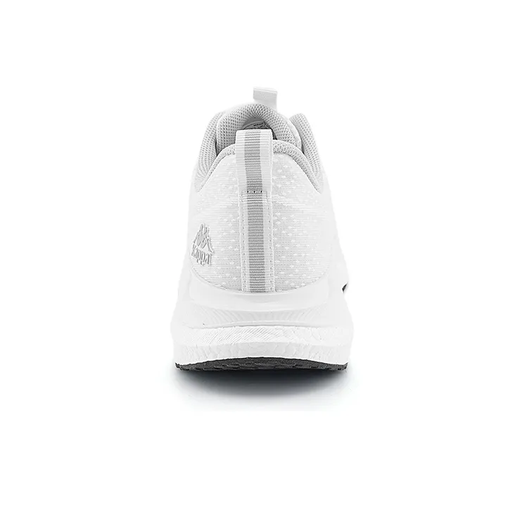 Kappa Slip Resistant, Abrasion Resistant, Breathable, Lightweight Low Top Casual Running Shoes Unisex White Cool Gray-6