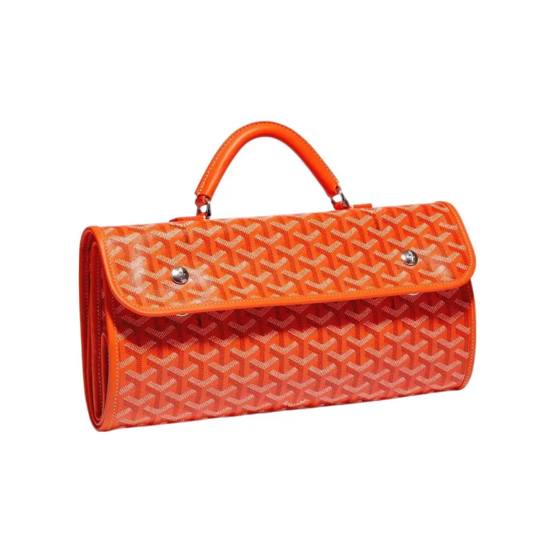 GOYARD Canvas With Calfskin Handbag Backpack Medium Size Unisex 11 Colors-22