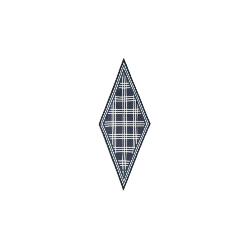 Burberry Silk Scarves Women's Blue-0