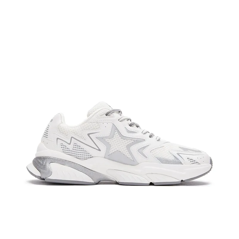 STARTER Cushioned Wear-Resistant Breathable Lightweight Low-Top Casual Running Shoes Women's Snowball White-1