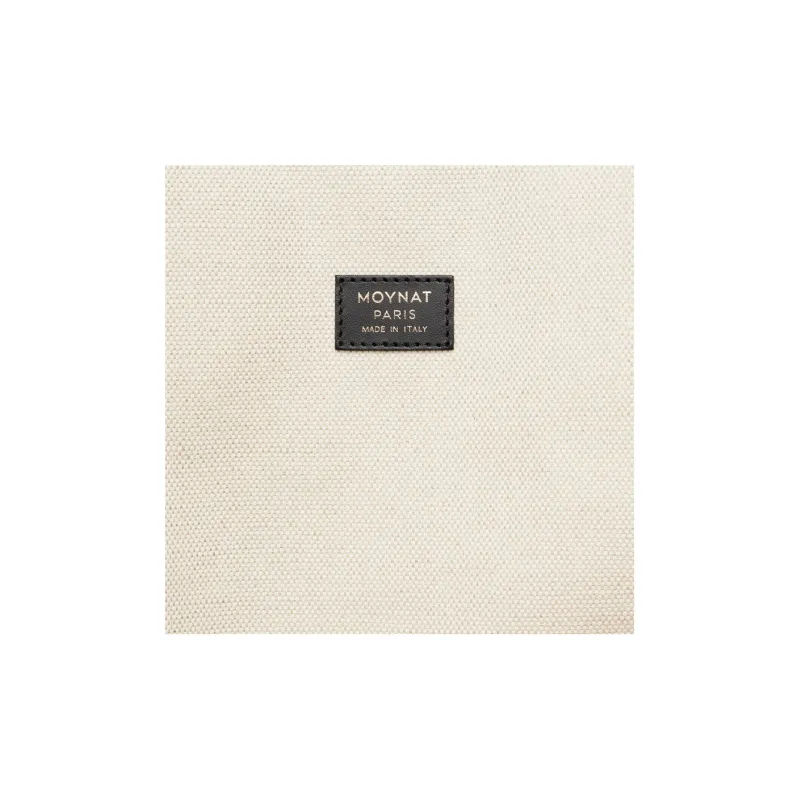 Moynat Toile 1920 Canvas With Leather Trim Tote Bag Shopping Bag Handbag Large Size Women's Black/Red/Orange-3