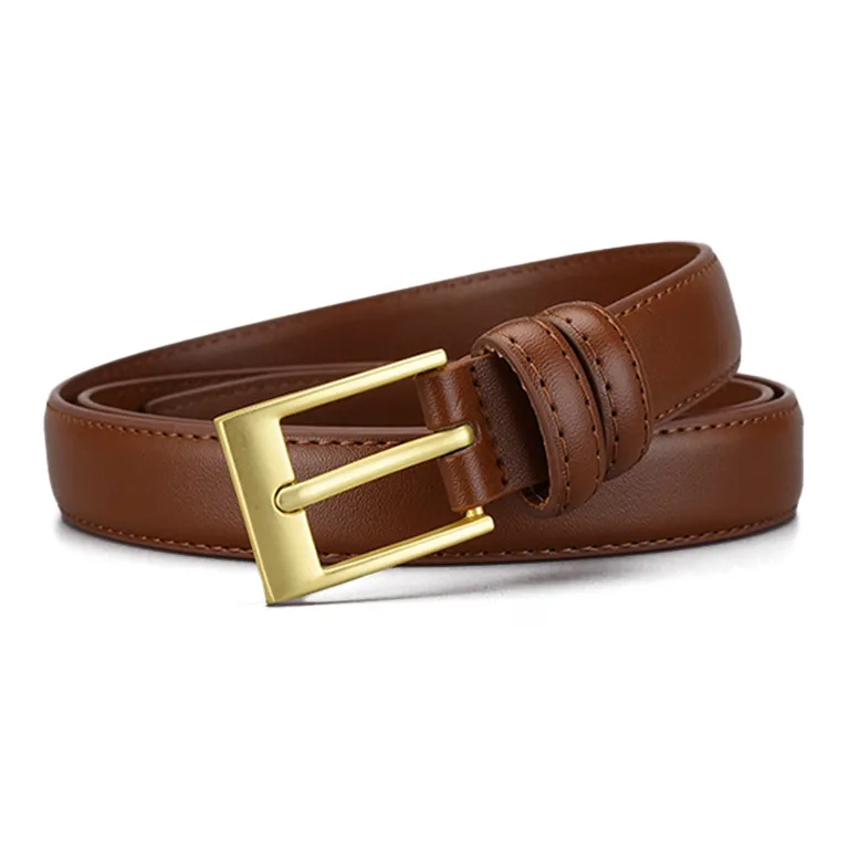 FREE RABBITⅡ Gold Pin Buckle Belt Casual And Versatile Width 2.0cm Women's-3