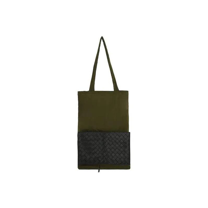 Bottega Veneta Nylon Tote Green/Black-0