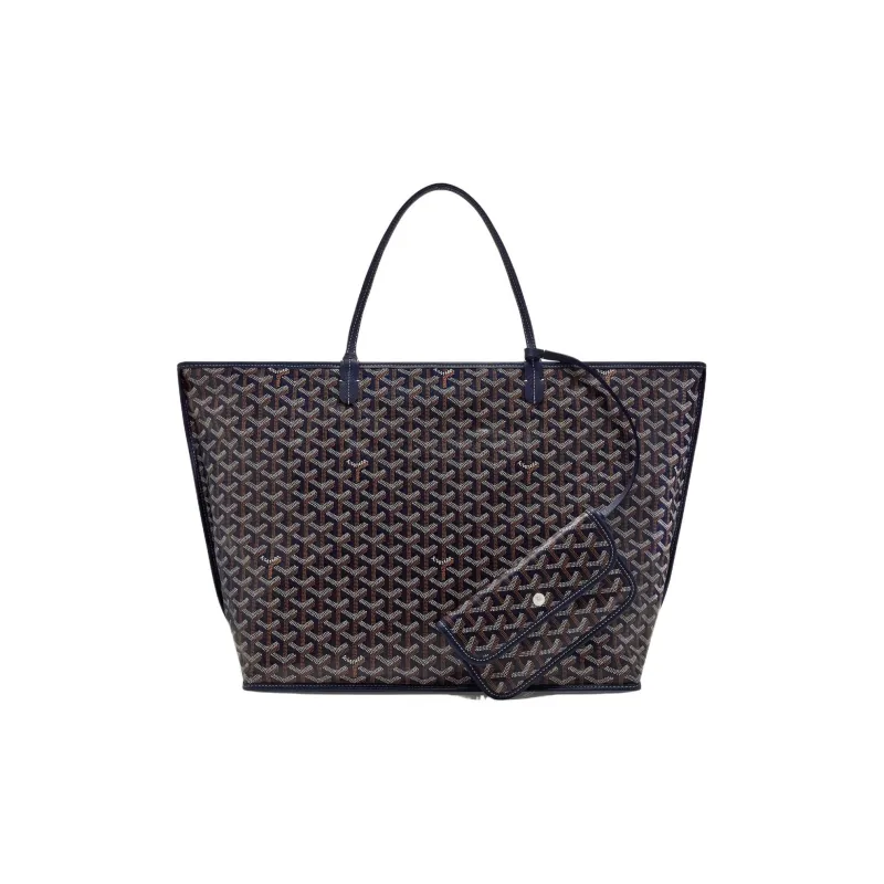 GOYARD Anjou Canvas With Leather Tote Shopping Bag Shoulder Bags Handbags Large Size Unisex 11 Colors-50