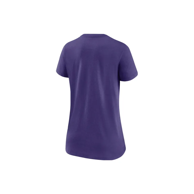 Nike Lockup Split NFL Minnesota Vikings Women's Mid V-Neck T-Shirt-1