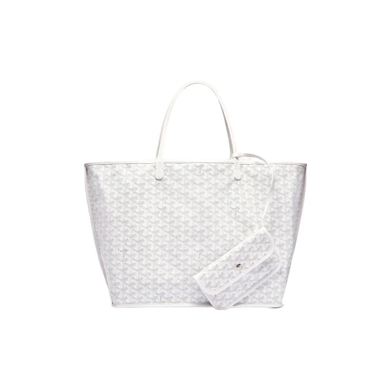 GOYARD Anjou Canvas With Leather Tote Shopping Bag Shoulder Bags Handbags Large Size Unisex 11 Colors-64