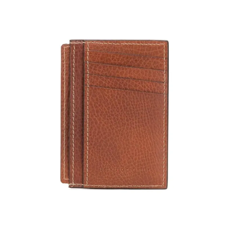 Brunello Cucinelli Logo Stamp Cardholder-1
