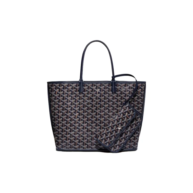 GOYARD Anjou Canvas With Leather Tote Shopping Bag Shoulder Bags Handbags Small Size Unisex 11 Colors-43