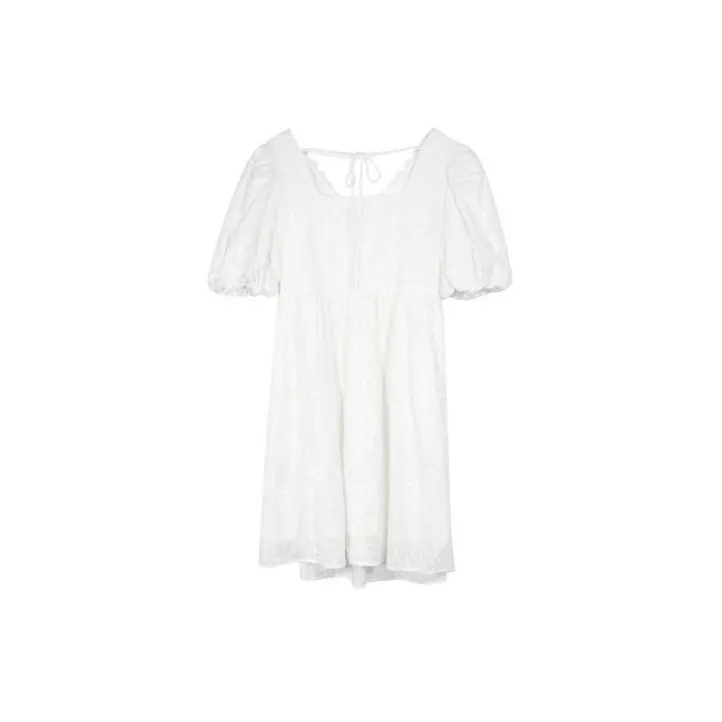 3COLOUR Short-Sleeved Dresses Women's White-1
