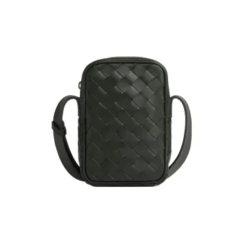 Bottega Veneta Intrecciato Zipped Phone Pouch