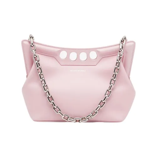 Alexander McQueen Calfskin Handbag Shoulder Bag Women's Pink White