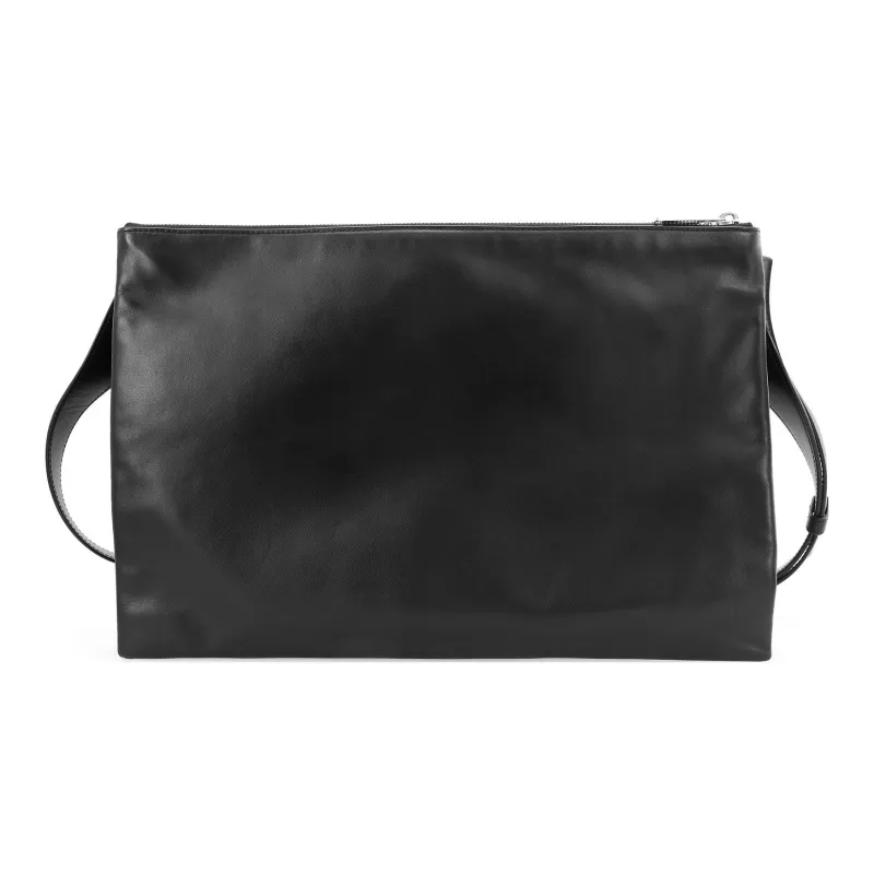 Bottega Veneta Leather Shoulder Bag Crossbody Bag Regular Men's Black-2