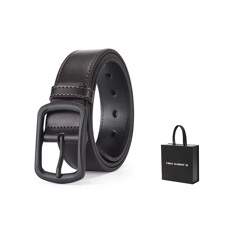 FREE RABBITⅡ Sun Style Buckle Belt For Young And Middle Aged Businessmen Casual Pants With Belt Width  3.8cm Unisex-2