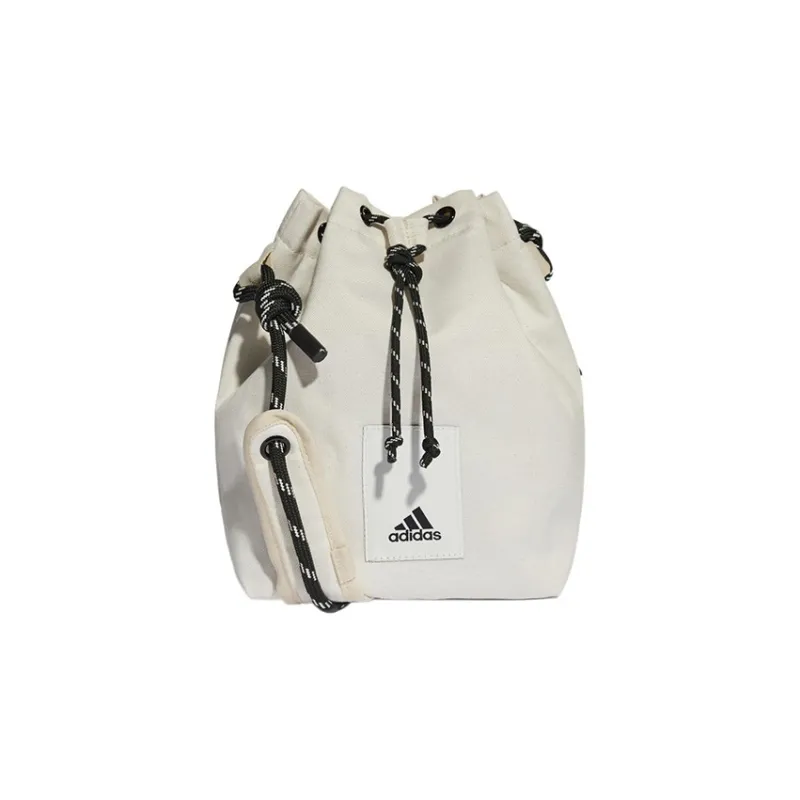 Adidas Cotton Bucket Bags Crossbody Bag, Shoulder Bag Unisex Ecru-0