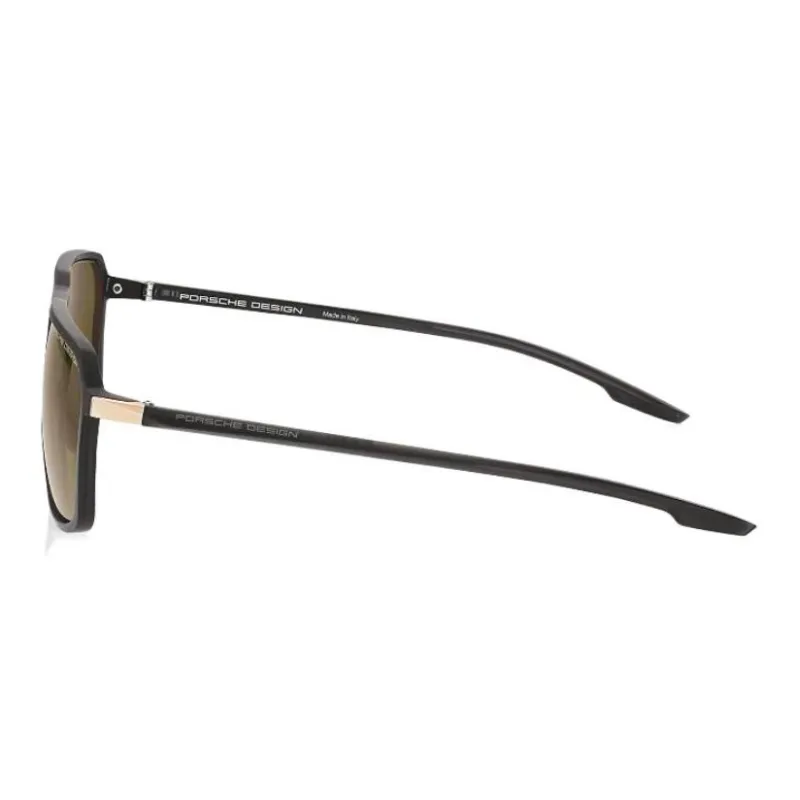 PORSCHE DESIGN Plate Frame Irregular Shape Sunglasses With Polarized Lenses Unisex-1