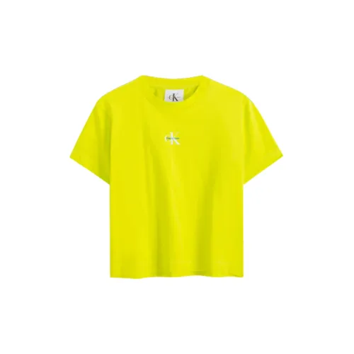 Calvin Klein Rainbow Series T-Shirts Women's LRE- Neon Yellow