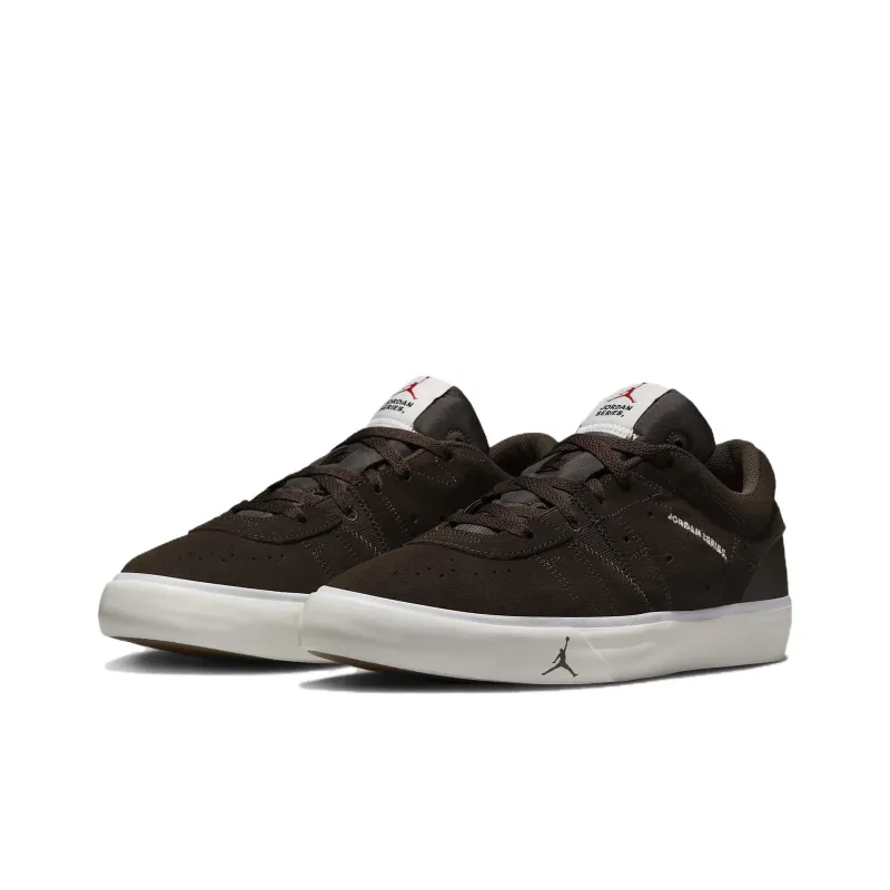 Jordan Series Es Dark Chocolate University Red White Sail-1