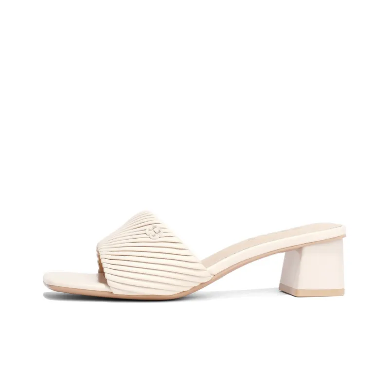 BELLE Slide Slippers Women's Purple/Beige/White-4