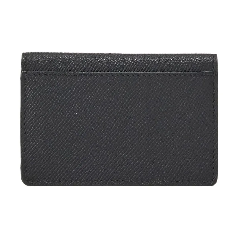 Ferragamo Gancini Compact Card Holder Black-2