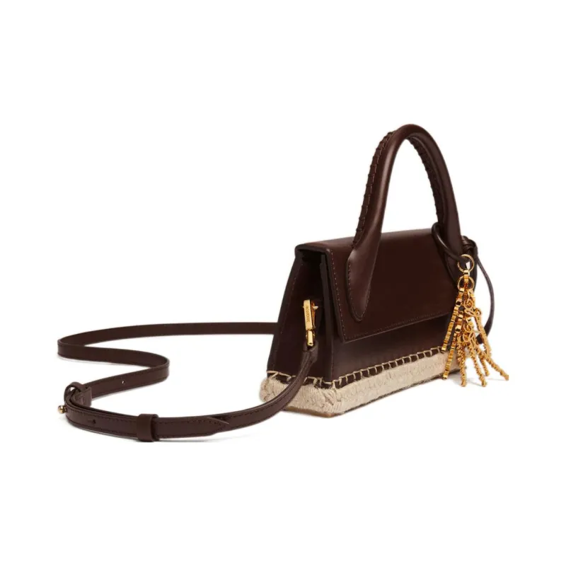 Jacquemus Le Chiquito Cow Leather Shoulder Bag Crossbody Bag Handbag Women's Chocolate Brown-3