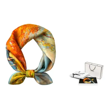 VINEY Silk Scarves Women's