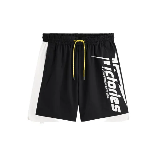 PEACEBIRD MEN Racing Casual Shorts Men Black