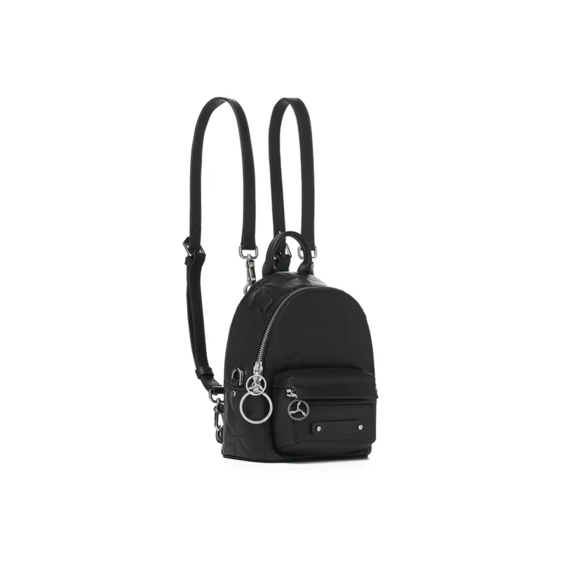 LI NING 1990 Cow Leather Backpack Trumpets Women's Black-1