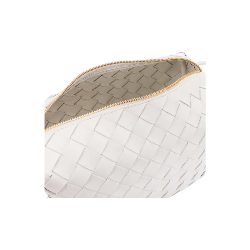 Bottega Veneta LOOP Leather Camera Bag Storage Bag Handheld Shoulder Bag Small Size Women's White-5