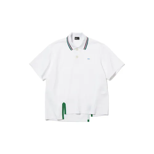 KOLOR Polo Shirts Men Transparent White