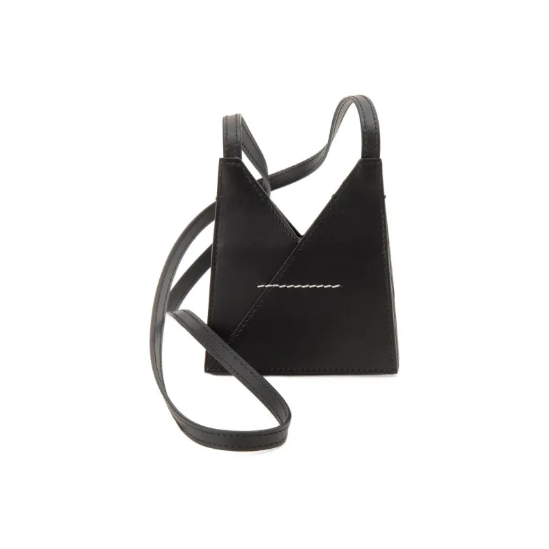 MM6 Maison Margiela Calfskin Shoulder Bag Crossbody Bag Mini Women's Black-4