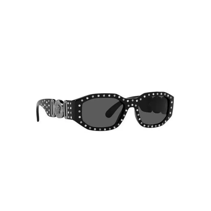 VERSACE Eyewear Biggie Stud embellished Sunglasses-1