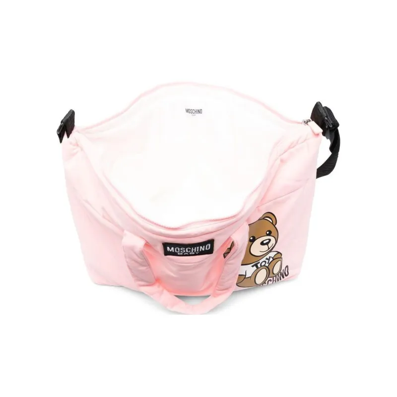 MOSCHINO Cotton Mommy Bag Diaper Bag Handbag Kids' Light Pink-5