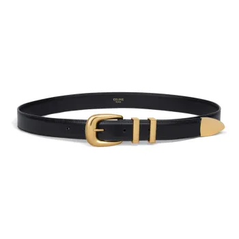 CELINE Medium Western Belt In Taurillon Leather